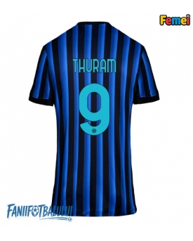 Inter Milan Marcus Thuram #9 Tricou Fotbal Replică 2025-26 Femei Acasa